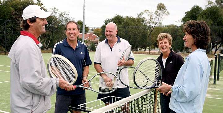 People Chatting About Tennis.